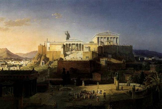 Leo von Klenze The Acropolis at Athens Sweden oil painting art